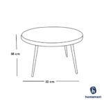 ⁦مكتب خشب زان أحمر و ميلامين ماليزي أبيض - 70×60×120 سم + ترابيزة هدية⁩ - الصورة ⁦5⁩