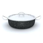 ⁦طقم أواني طهي جرانيت بلس 9 قطع - اسود⁩ - الصورة ⁦4⁩