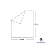 ⁦كوفرته قطن اوف وايت - 1×225×250 سم⁩ - الصورة ⁦5⁩