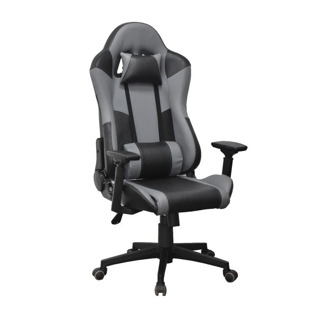 undeofga9227-env كرسي ألعاب بلاستيك و جلد - أسود و رمادي - الصورة 1